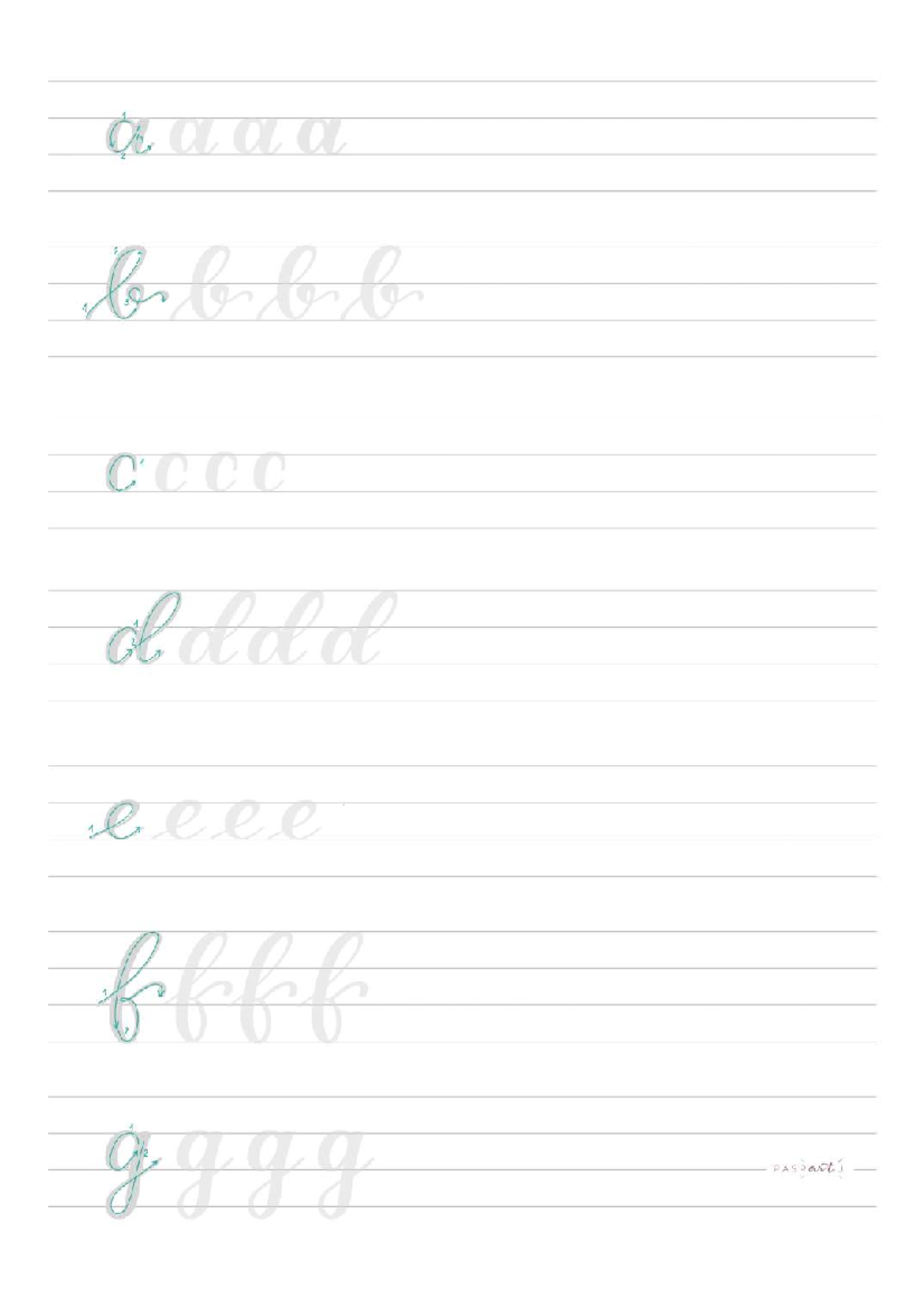 Guía de Hojas para Brush Lettering - PASPART - Studocu