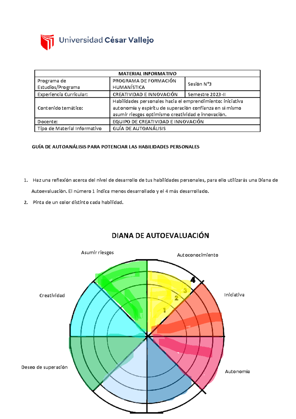 GUÍA DE Autoanálisis - resumen - MATERIAL INFORMATIVO Programa de ...