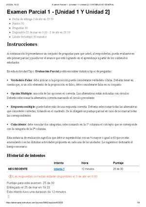 Examen Parcial 1 - [Unidad 1 Y Unidad 2] Contabilidad Financiera ...
