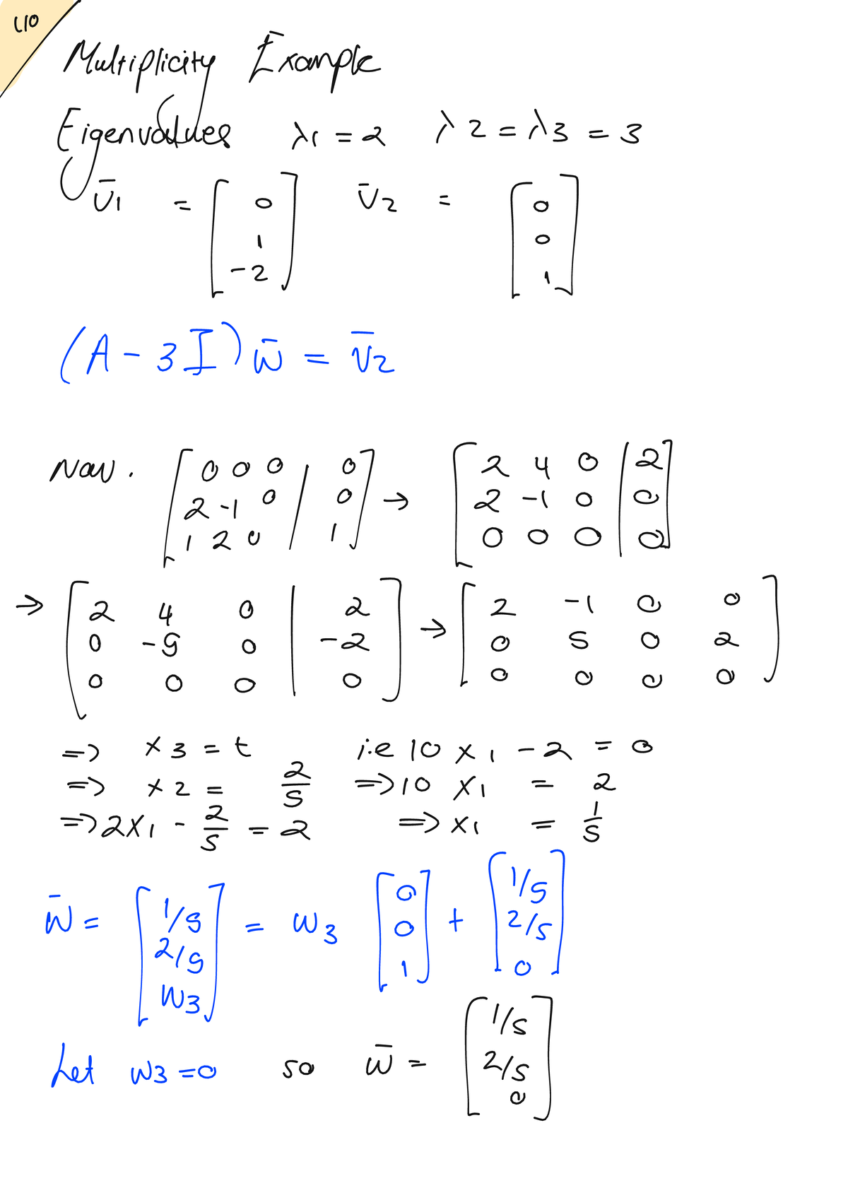 L10 - Lecture Notes on Eigenvalues and Linear Systems - Studocu