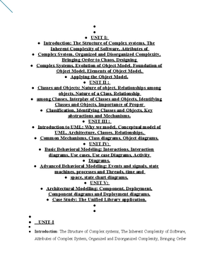 Unit Wise Important Questions for JAVA - 2 Marks Summary - Studocu