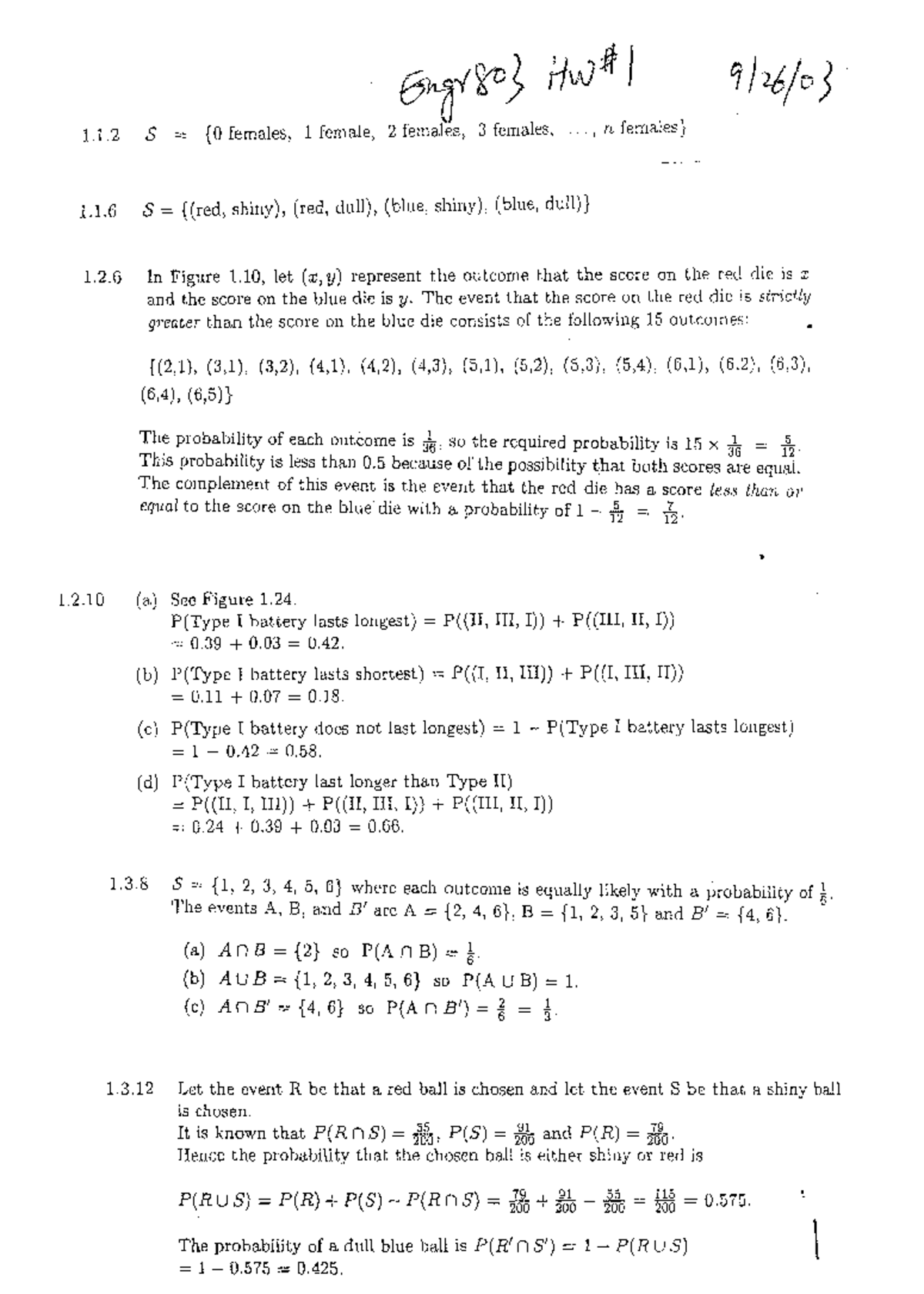Solutions Manual for Probability & Statistics (ENGR 101) - Studocu