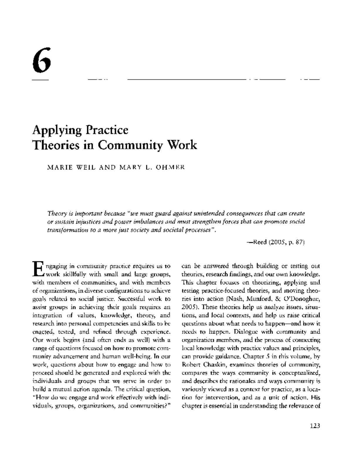 Applying Practice Theories in Community Work: Insights and Strategies ...