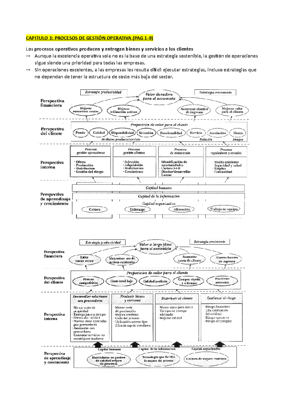 Capítulo 3: Procesos de Gestión Operativa en Empresas - Resumen y ...