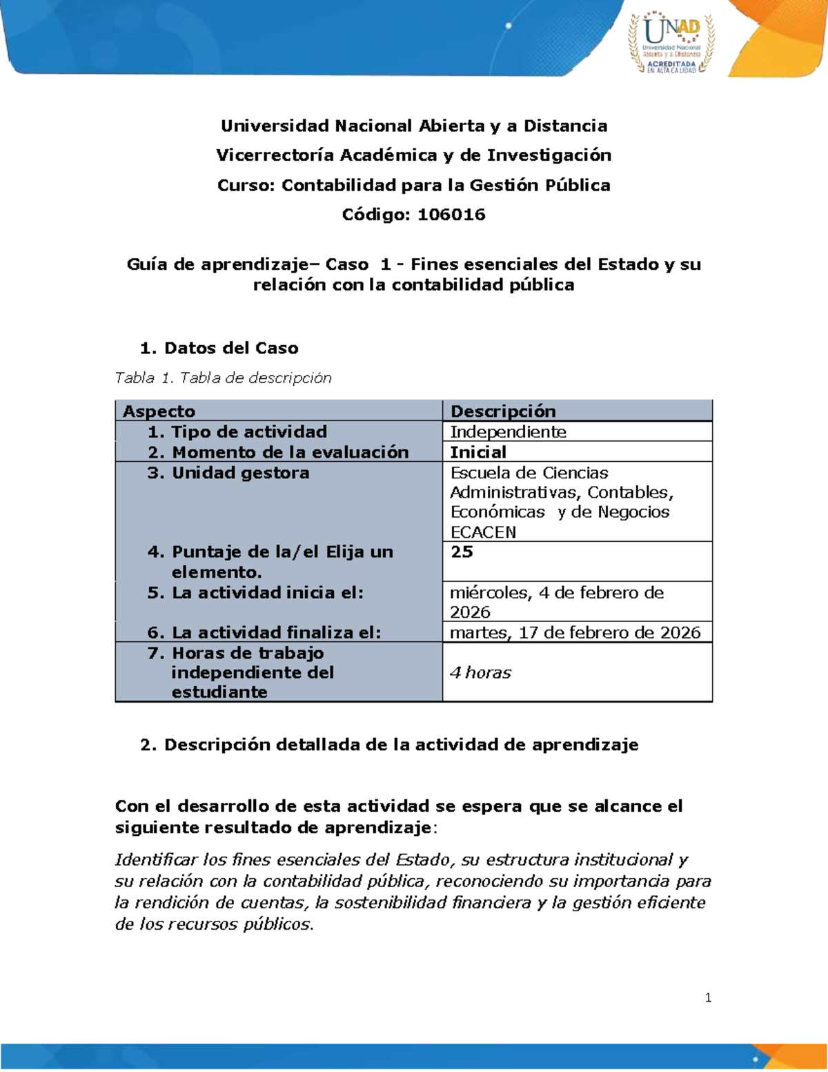 Guía de Caso 1 - Fines Esenciales del Estado y Contabilidad Pública ...