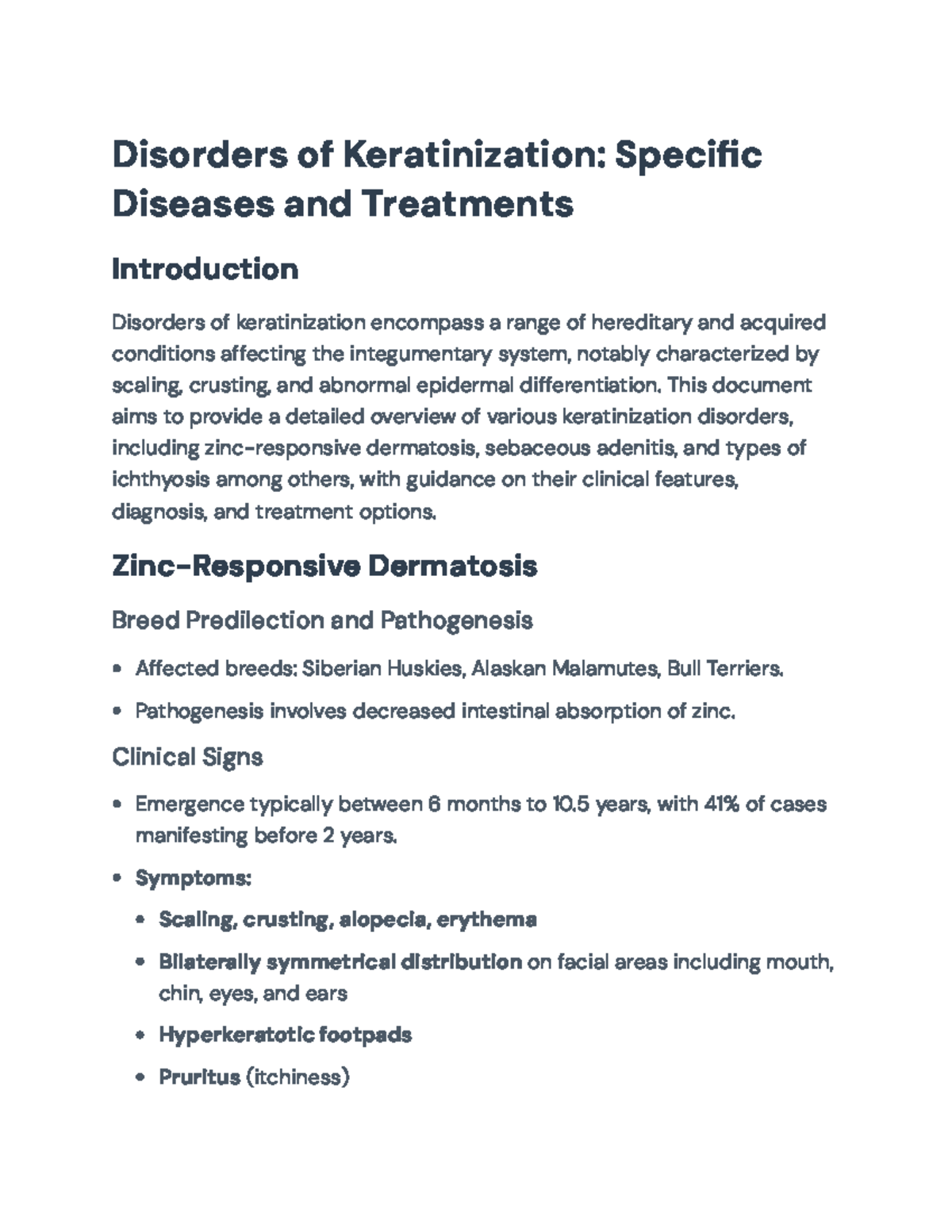 Disorders of Keratinization: Overview, Diagnosis & Treatment Strategies ...