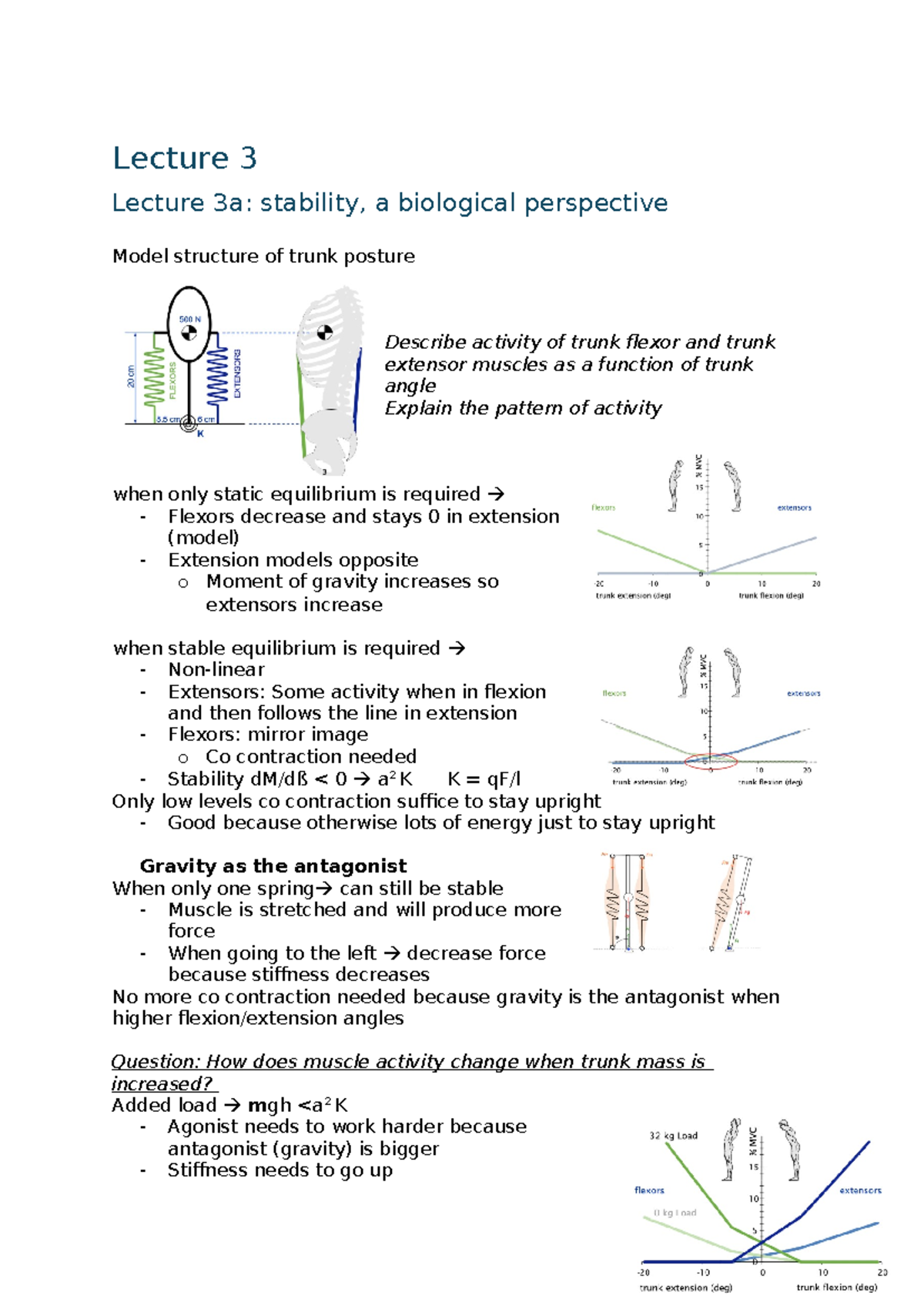 HMS Concepts - Stability Lecture 3: Biomechanics & Control Systems ...
