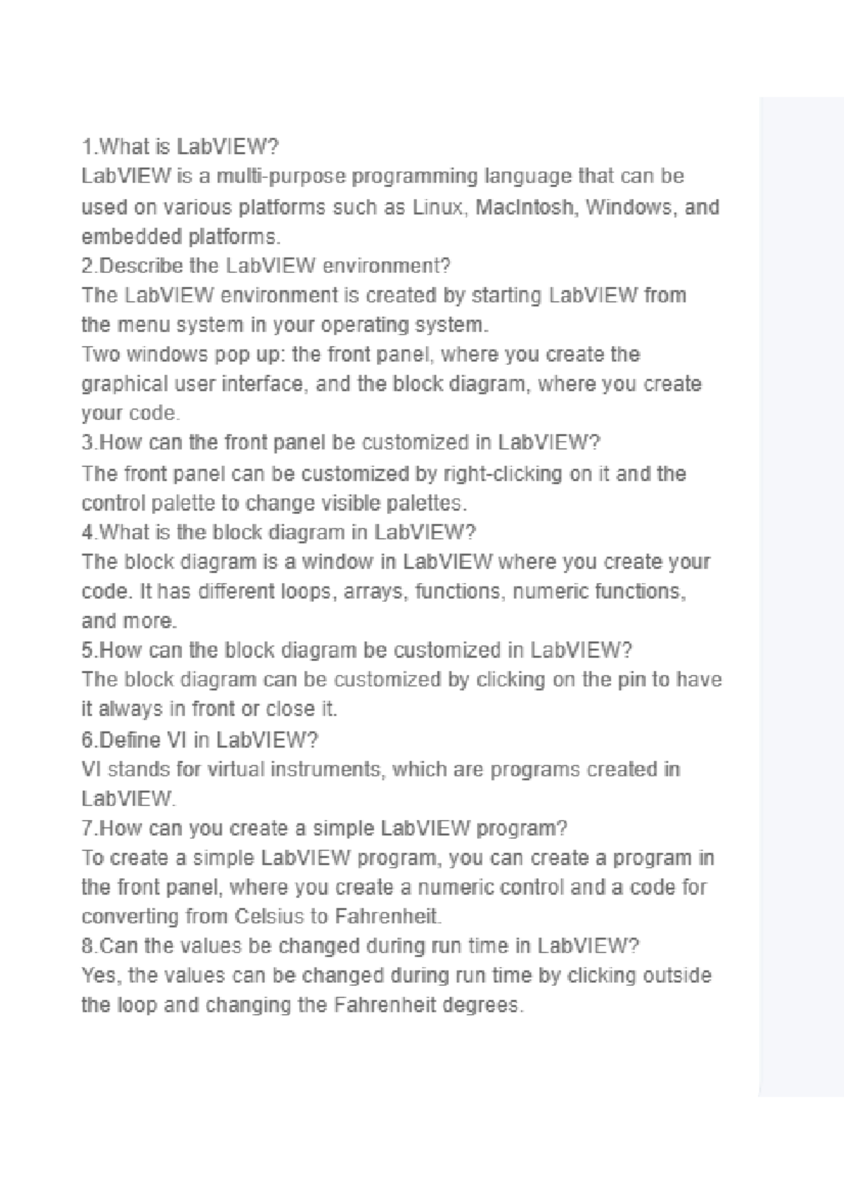 EPC module 1 pdf study - 1 is LabVIEW? LabVIEW is a programming ...