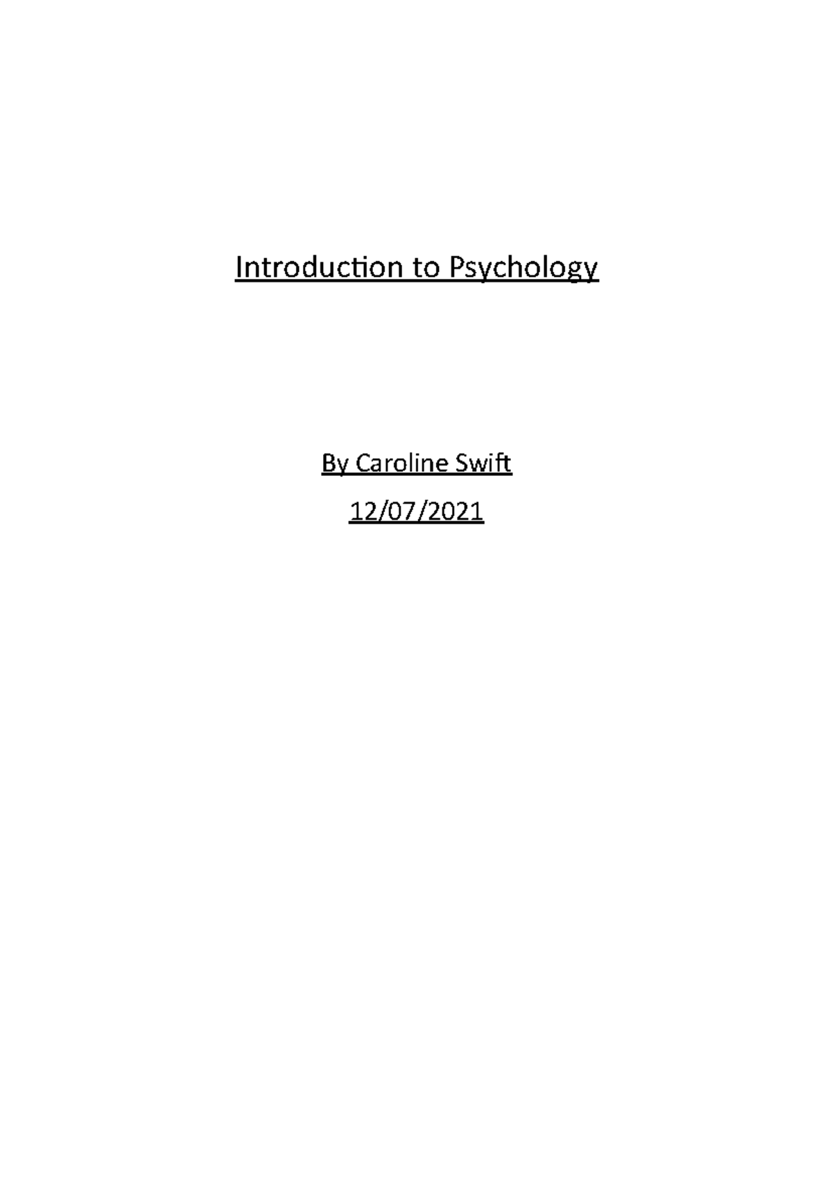 Unit 9 - Intro to Psychology: Research Methods & Key Concepts - Studocu