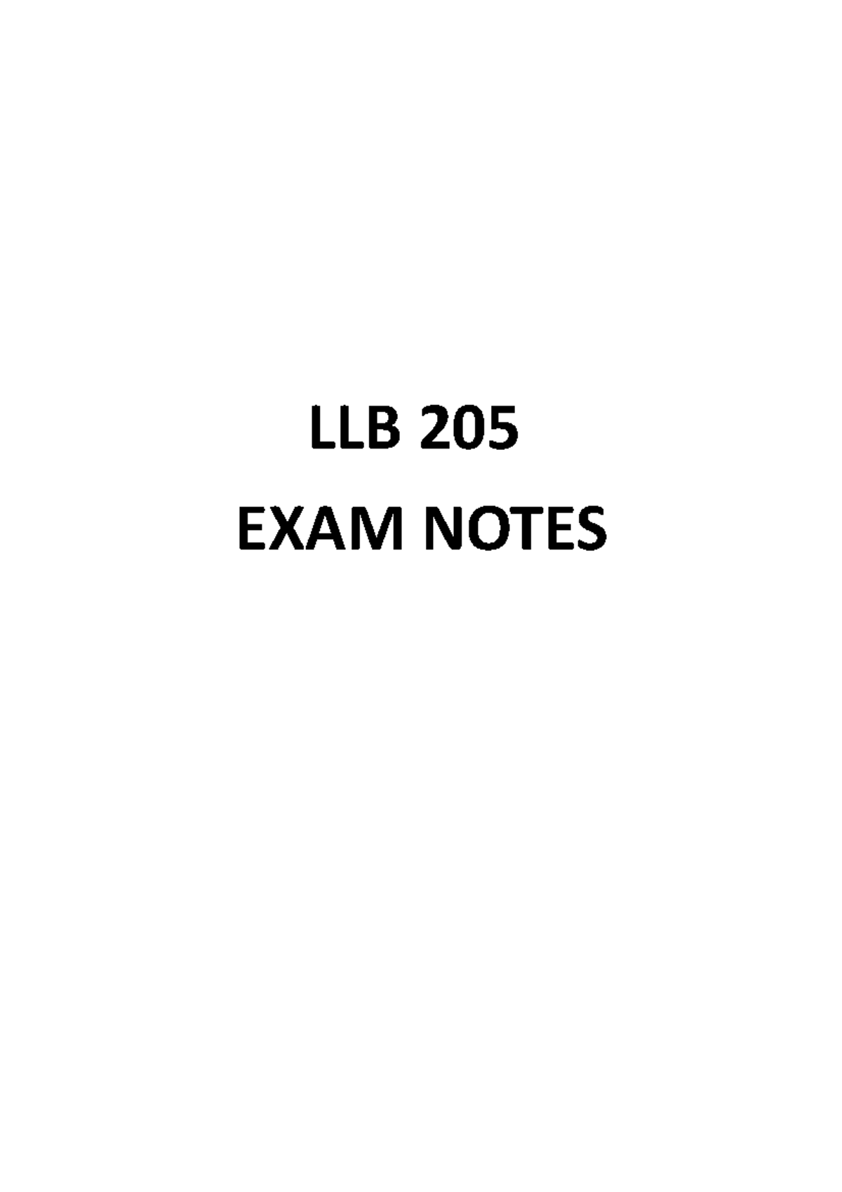 LLB 205 Equity and Trusts Exam Notes: Key Concepts & Cases - Studocu