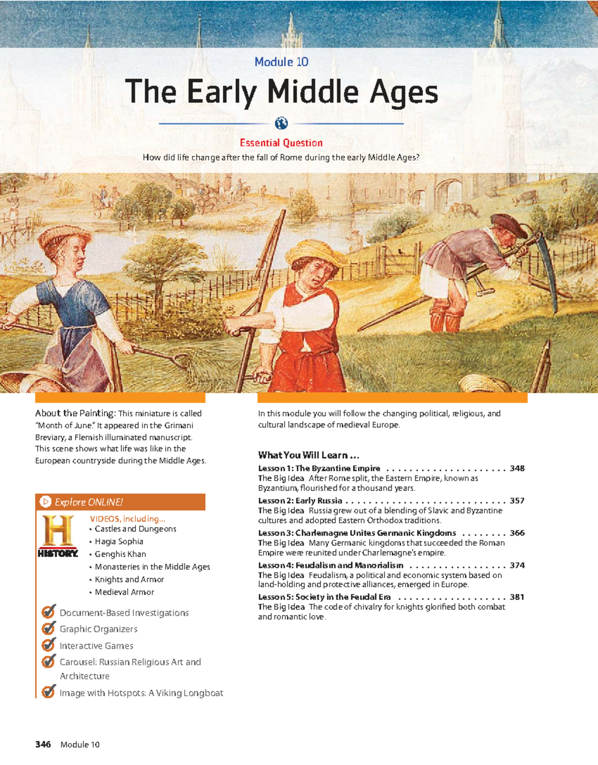 Module 10: The Early Middle Ages Overview - Studocu