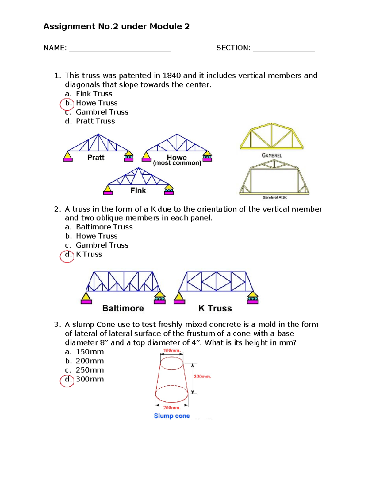Structural Masangkay 2 Assignment No.2 Answer Key - Studocu