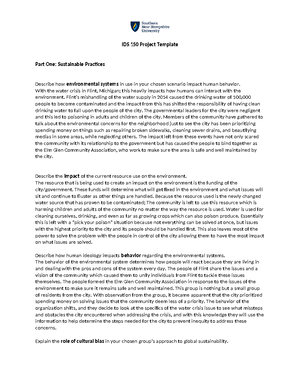 IDS 150 7-1 Project - got an A - IDS 150 Project Template Part One ...