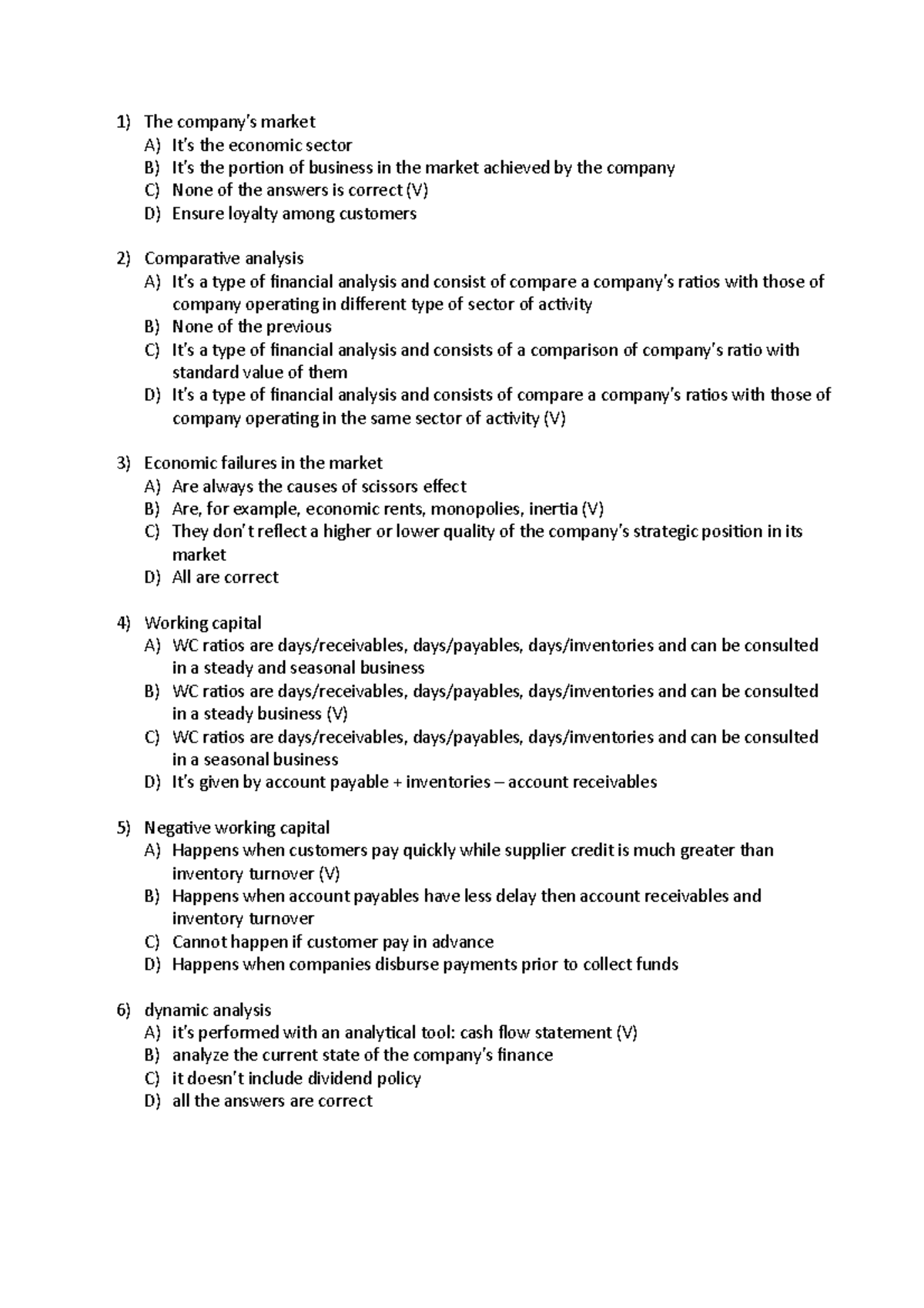 Mock Exam - Economic Principles and Financial Analysis - Studocu