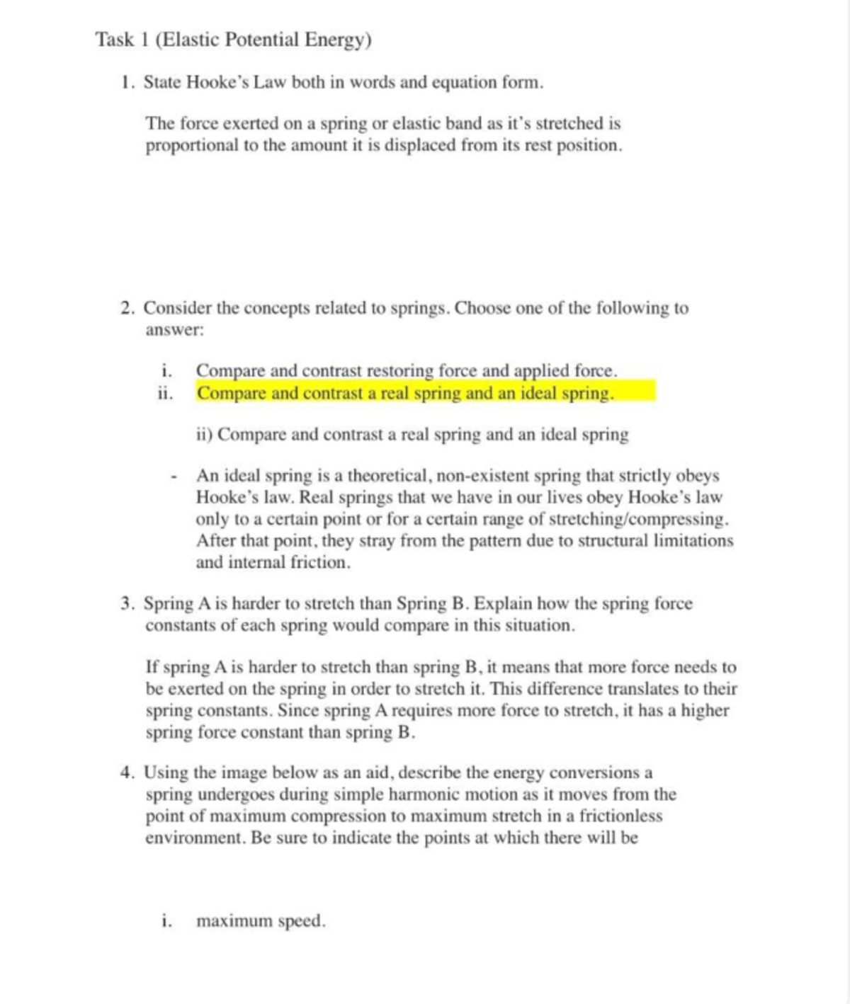 Unit 2 Phys - Unit 2 Physics assignment and solutions. - Task 1 ...