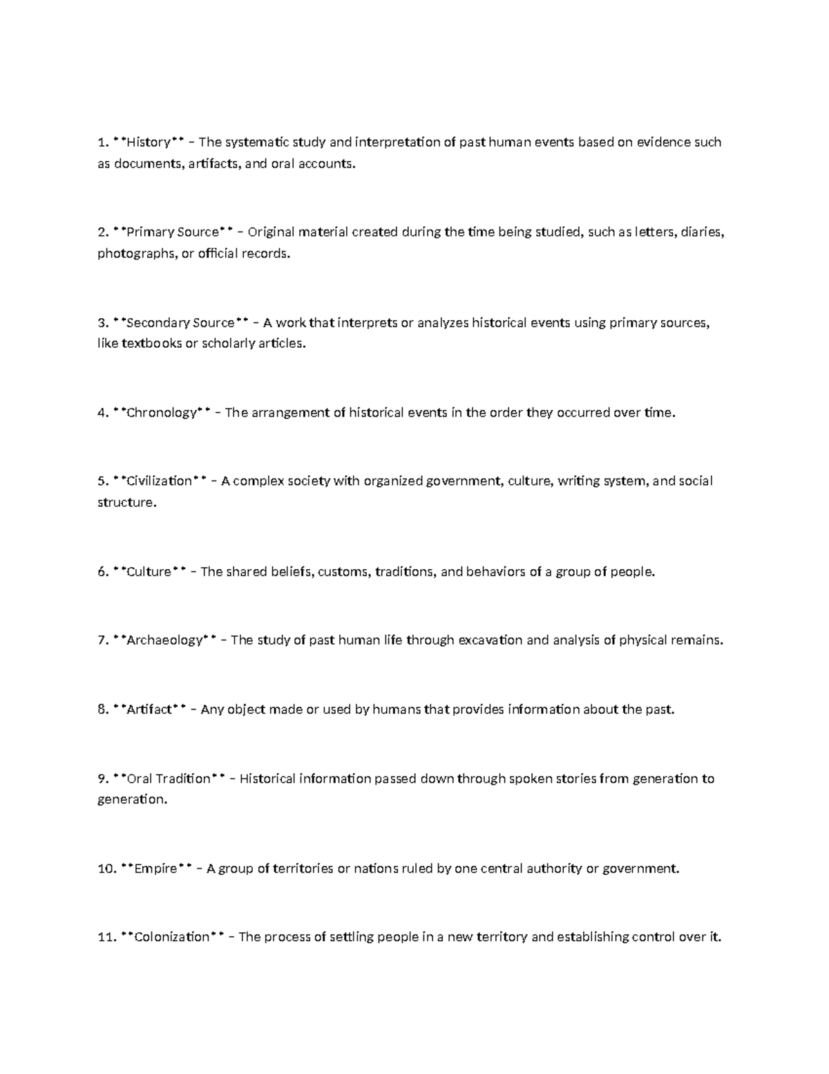 HIST 101: Key Concepts in Historical Study and Interpretation - Studocu