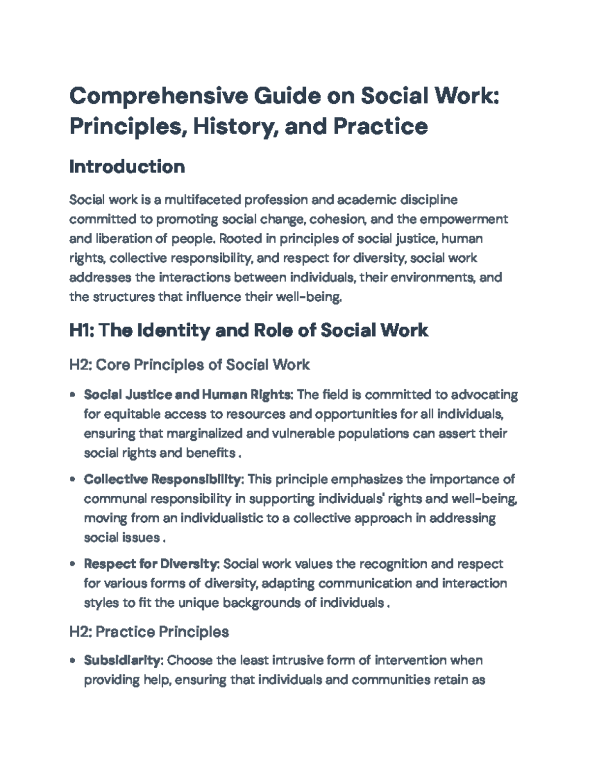 Comprehensive Guide to Social Work: Principles, Practice & History ...