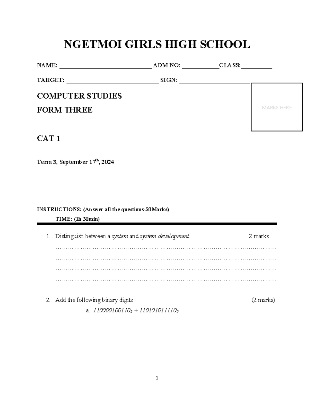 Assessment Plan for Technical Drawing Unit Code: Level 5 Competency ...