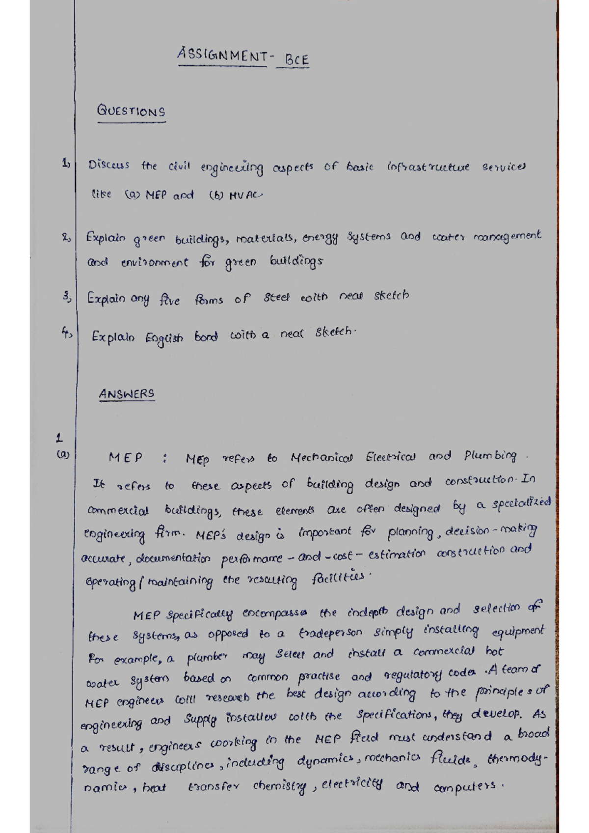 Important Civil Engineering Qs & Solutions for Exam Prep - Studocu