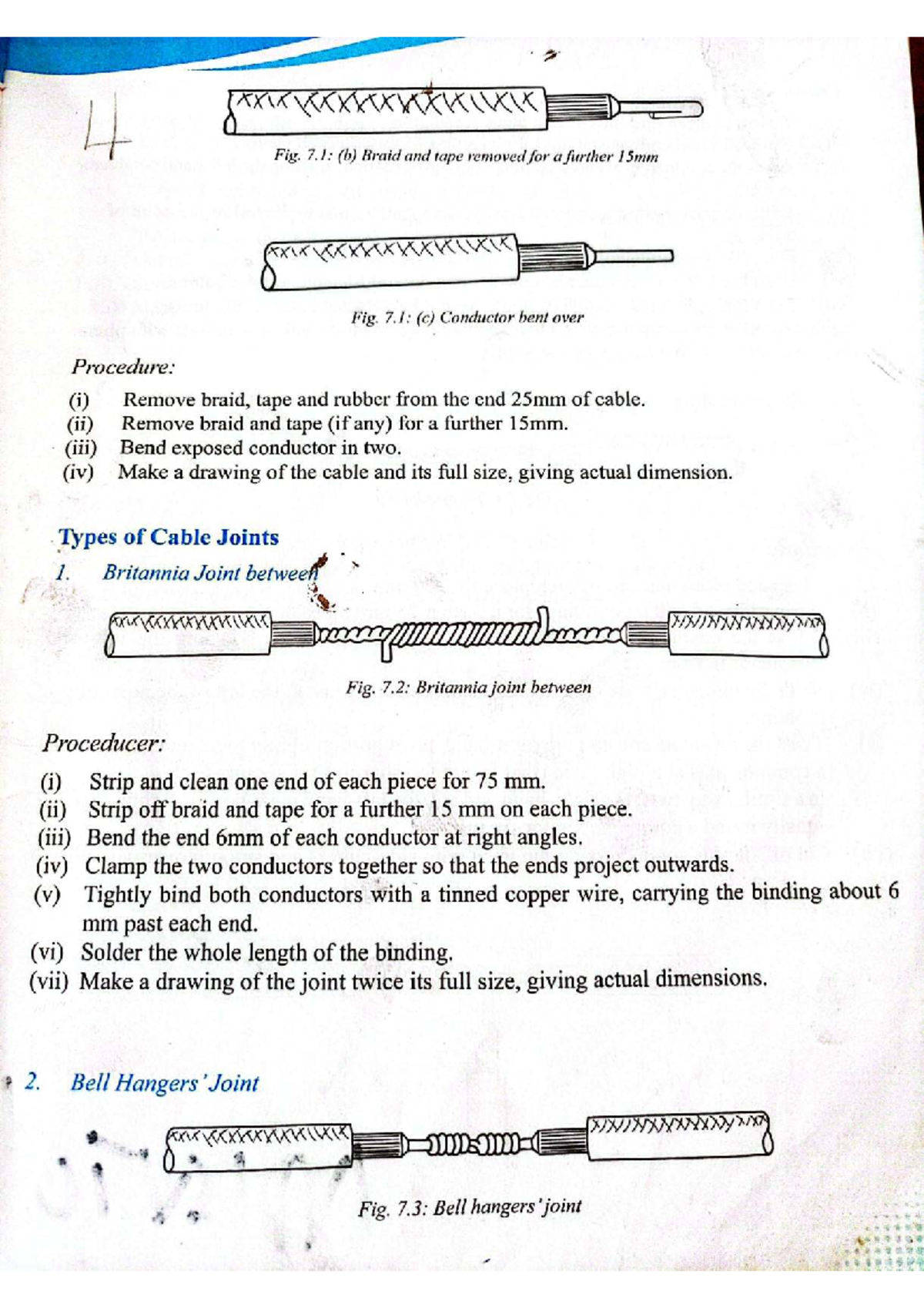 Electrical Cable Joints: Procedures and Diagrams (ENG 101) - Studocu