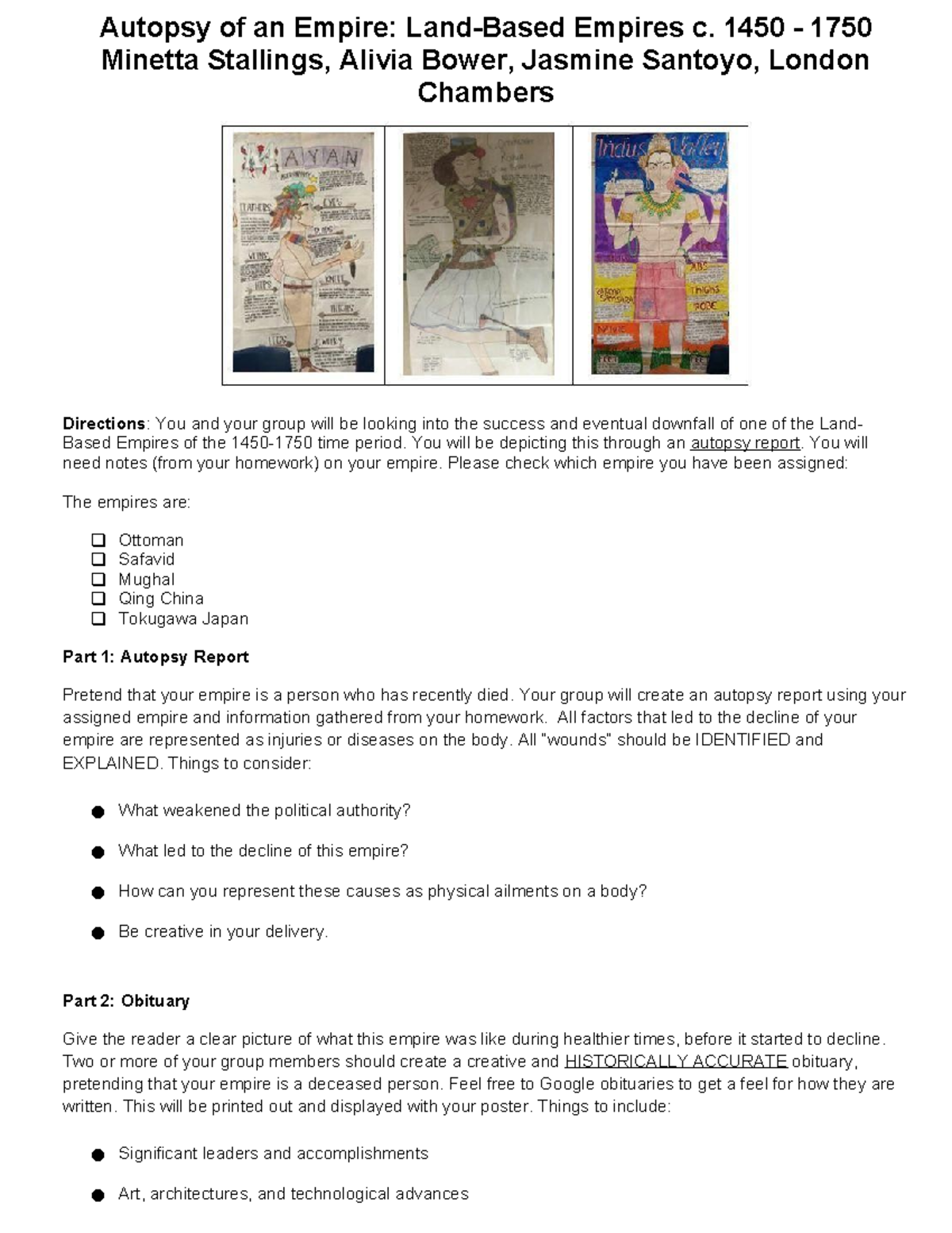 Unit 3 Autopsy of an Empire: Decline of Land-Based Empires (1450-1750 ...