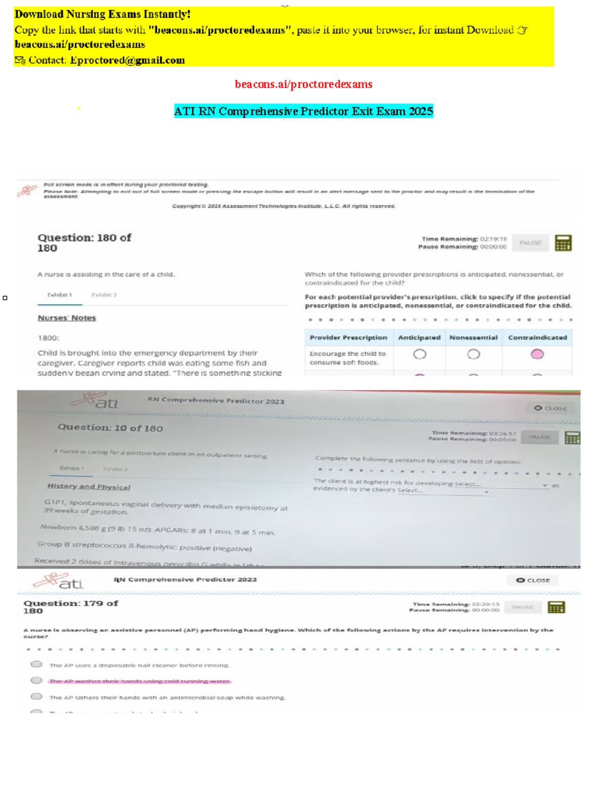 2025 ATI RN Comprehensive Predictor Proctored Exam Study Guide - Studocu