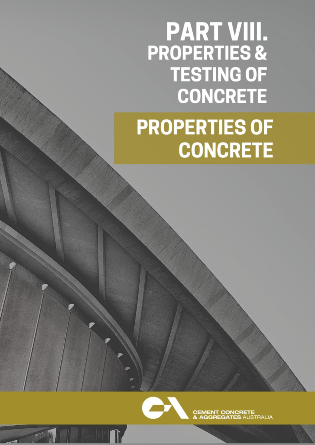 PART VIII - 25 - Properties of Concrete: Influence of Material and ...