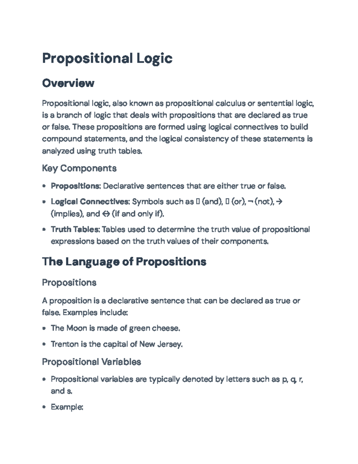 Propositional Logic Overview and Applications in System Specifications ...