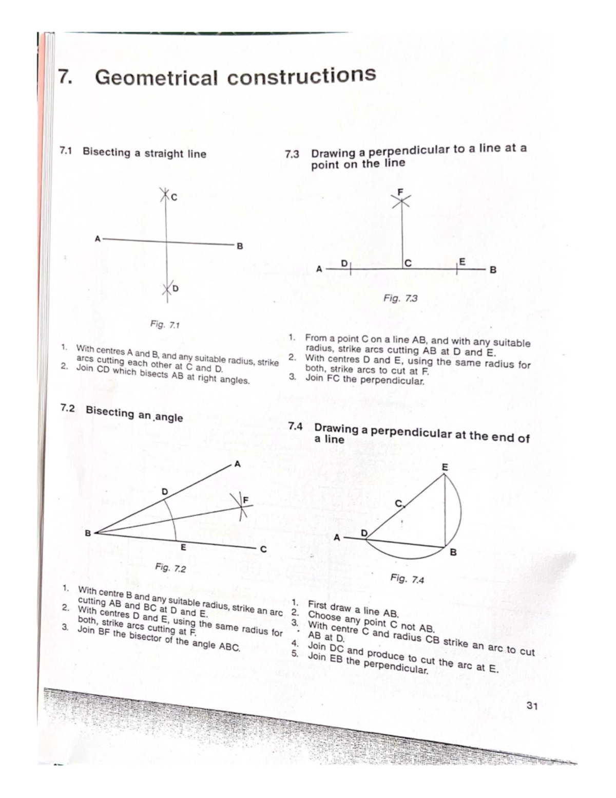 Geometrical Constructions: Techniques and Exercises (Course Code: 7 ...