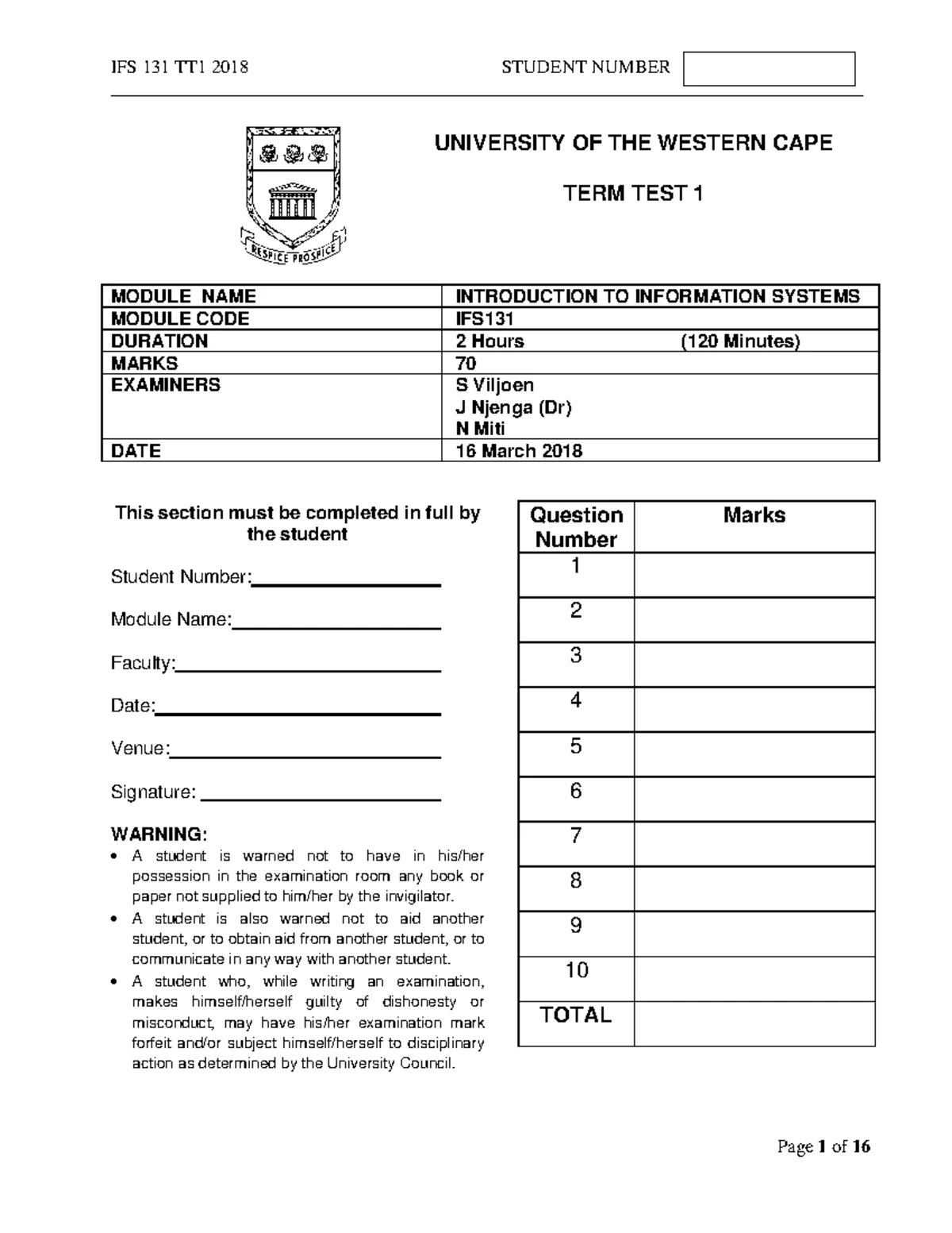 Week 4 - Tutorial 3 - IFS132 - 2018 - TUTORIAL TASK 3 Chapter 4 ...
