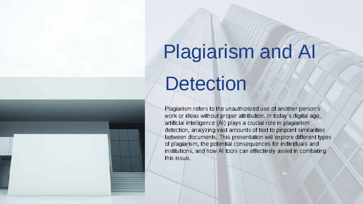 Plagiarism and AI Detection: Understanding and Mitigating Risks - Studocu