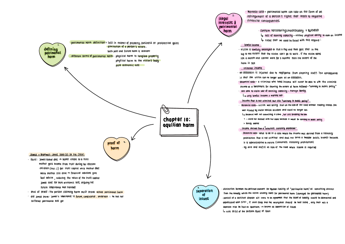 Chapter 10: Understanding Patrimonial Harm and Legal Implications - Studocu