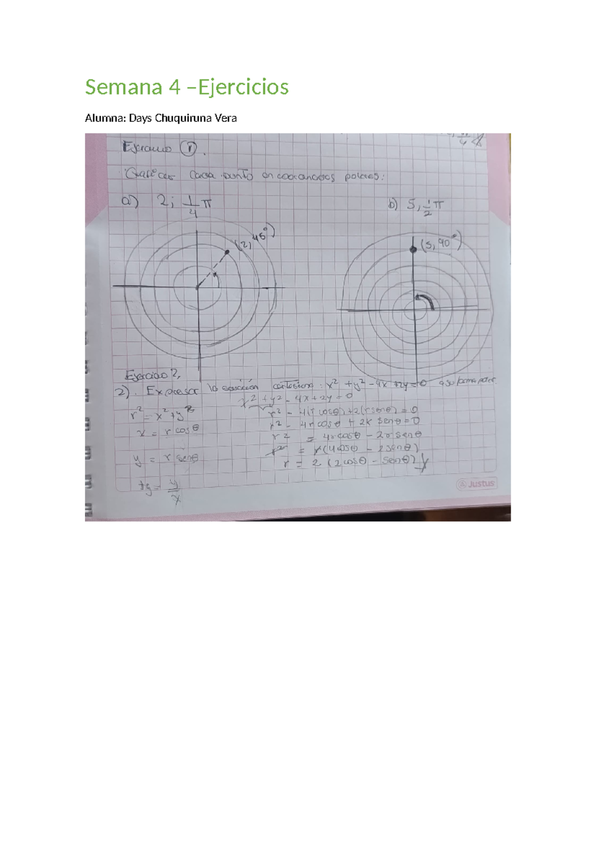 Mate2 Semana 4 Lqlztr - ejercicios por resolver - semana 4 -Ejercicios ...