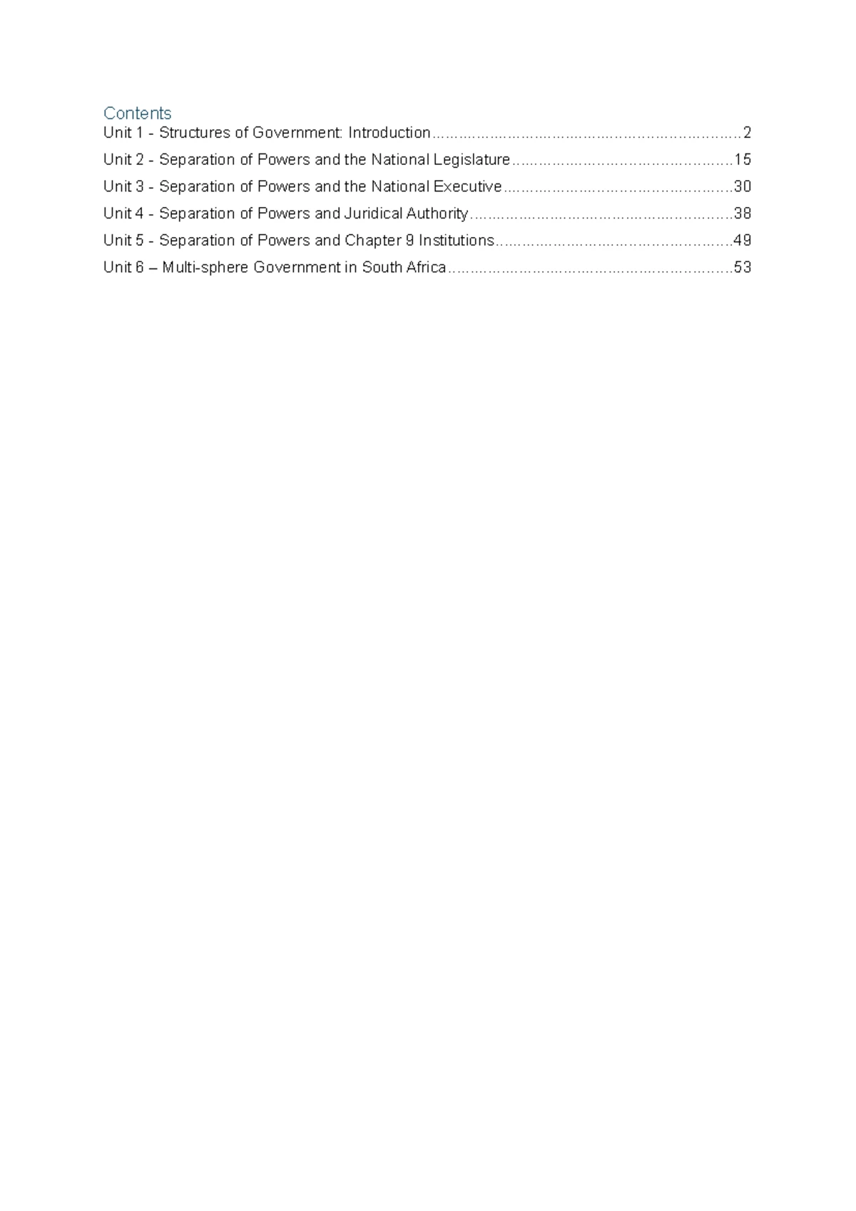 Constitutional Law 214: Comprehensive Government Structure Notes - Studocu