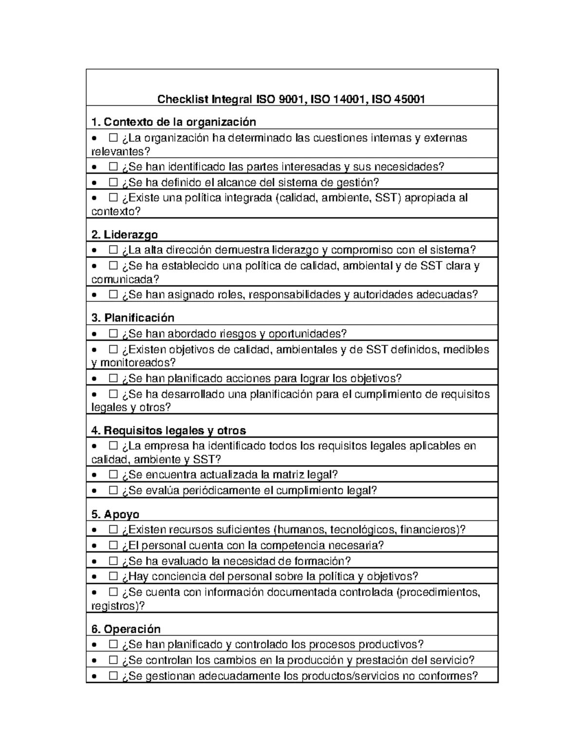 Principios de Auditoría en Sistemas de Gestión ISO 9001 y 14001 - Studocu
