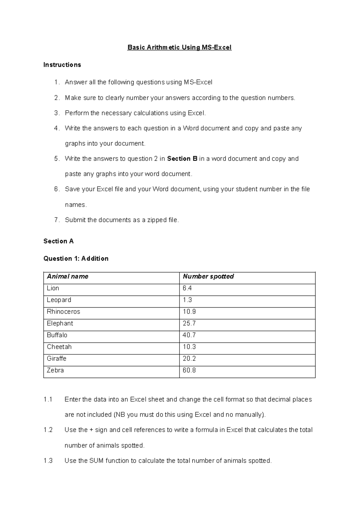 ICE Task 3 - Basic Arithmetic & Data Analysis Techniques - Studocu
