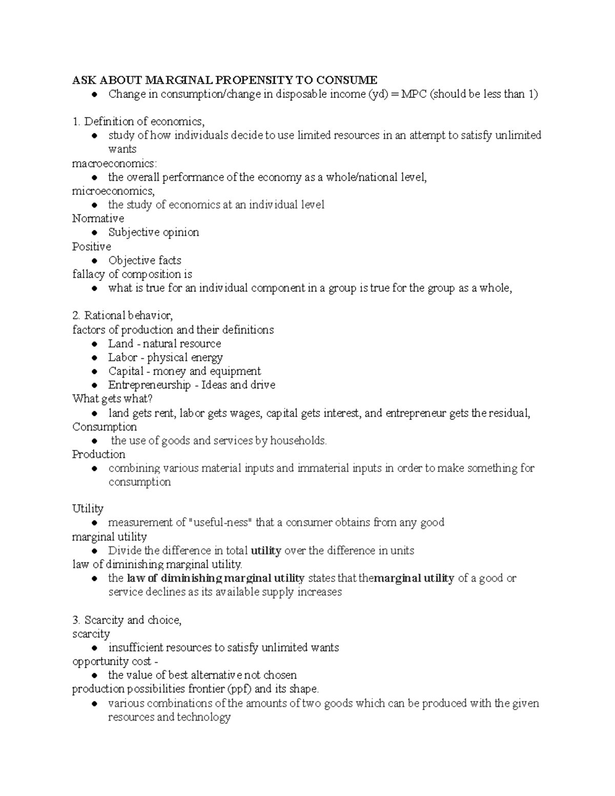 Macroeconomics 101: Final Exam Study Guide & Key Concepts - Studocu