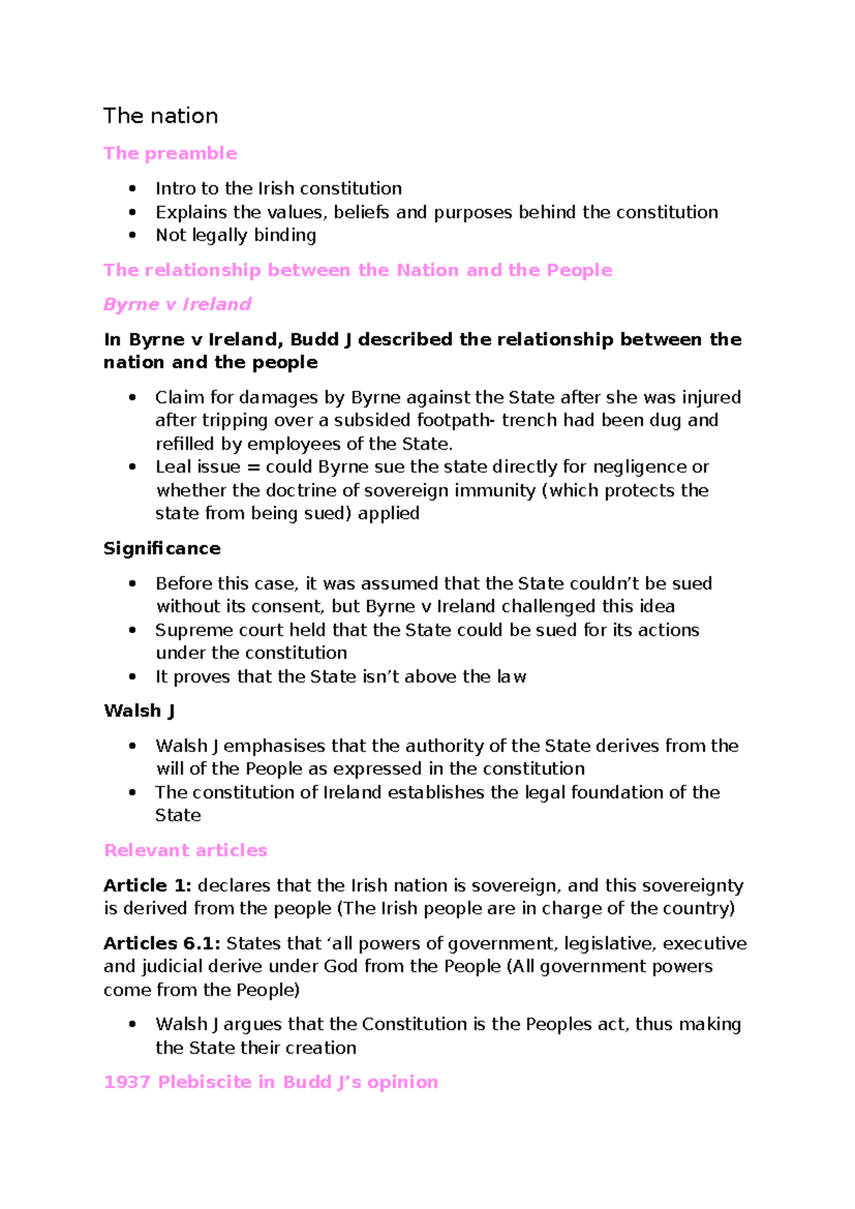 Constitutional Law: Understanding the Irish Constitution and Key Cases ...