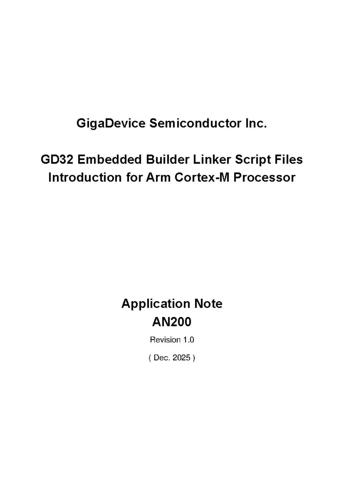 AN200 GD32 Embedded Builder Linker Script Files for Arm Cortex-M - Studocu
