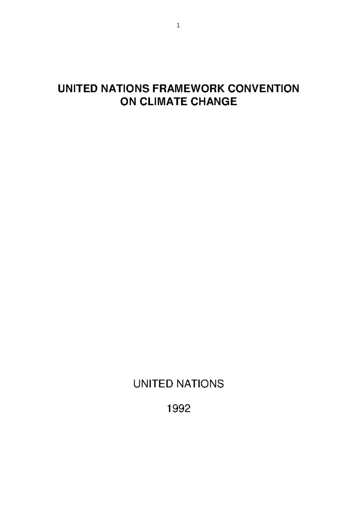 UNFCCC 1992: Overview and Key Provisions of the Climate Change ...