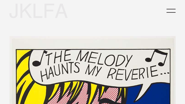 Roy Lichtenstein: The Melody Haunts My Reverie (Corlett 38) Analysis ...