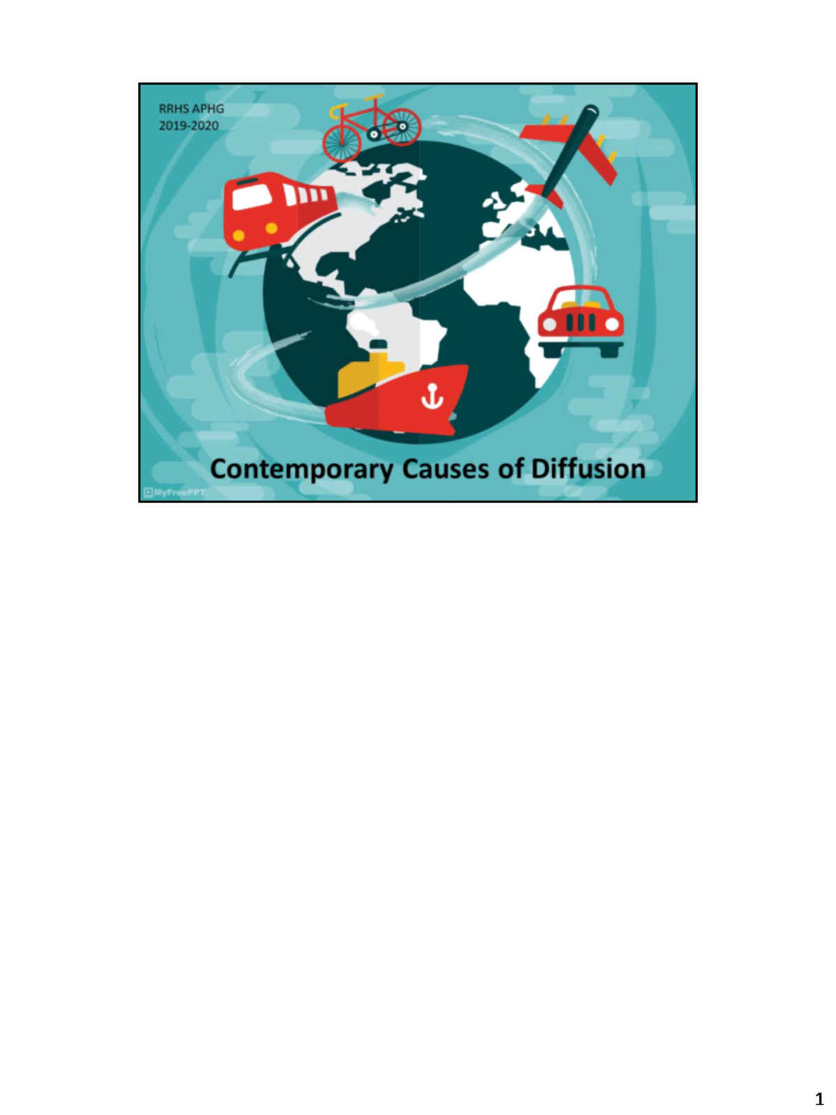 Cultural Diffusion: Historical & Contemporary Perspectives (GEOG 101 ...