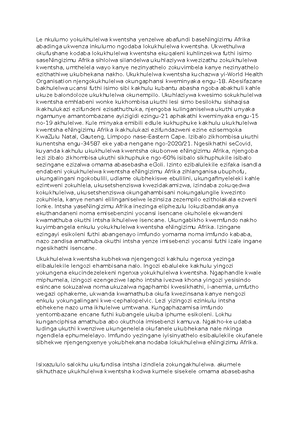  Solved Ngicela Izaga Nezisho IsiZulu First Additional Language 