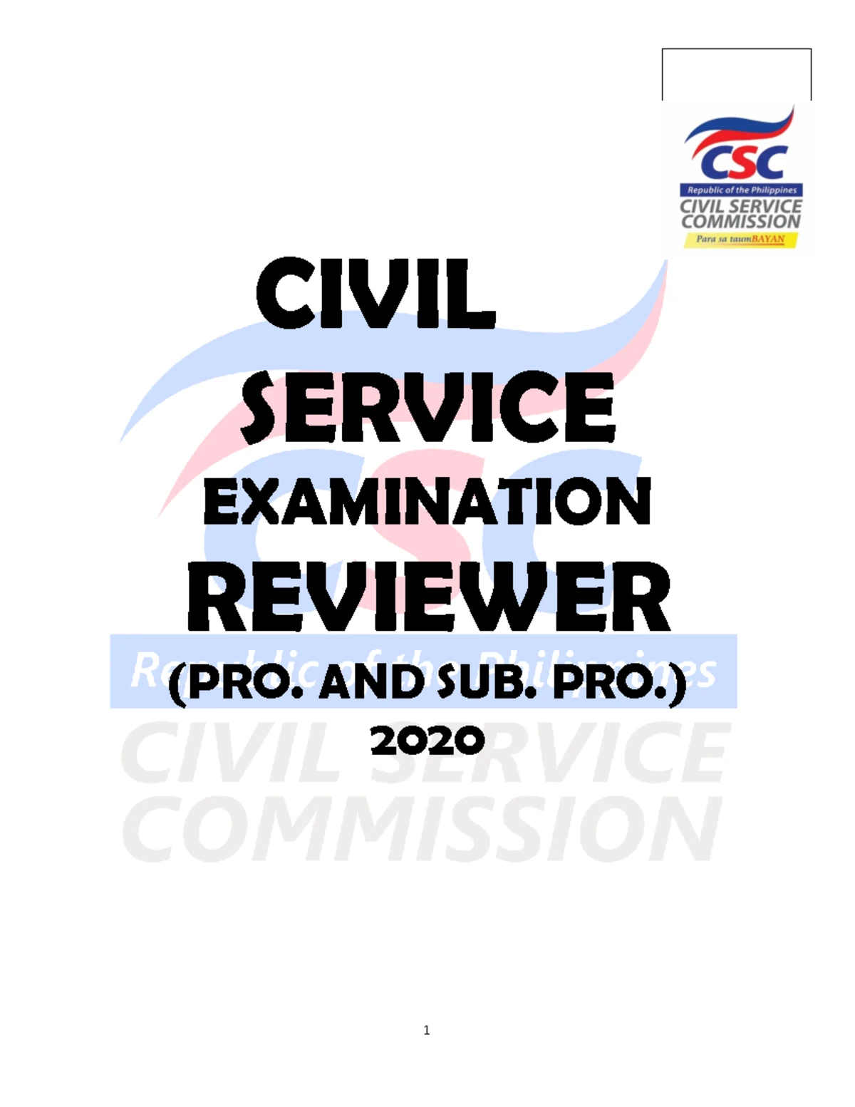 Civil Service Reviewer: Comprehensive Study Guide with Additional Items ...