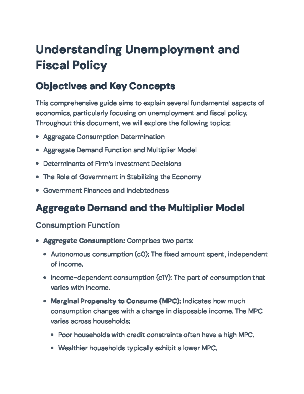 Understanding Unemployment and Fiscal Policy: A Comprehensive Guide ...