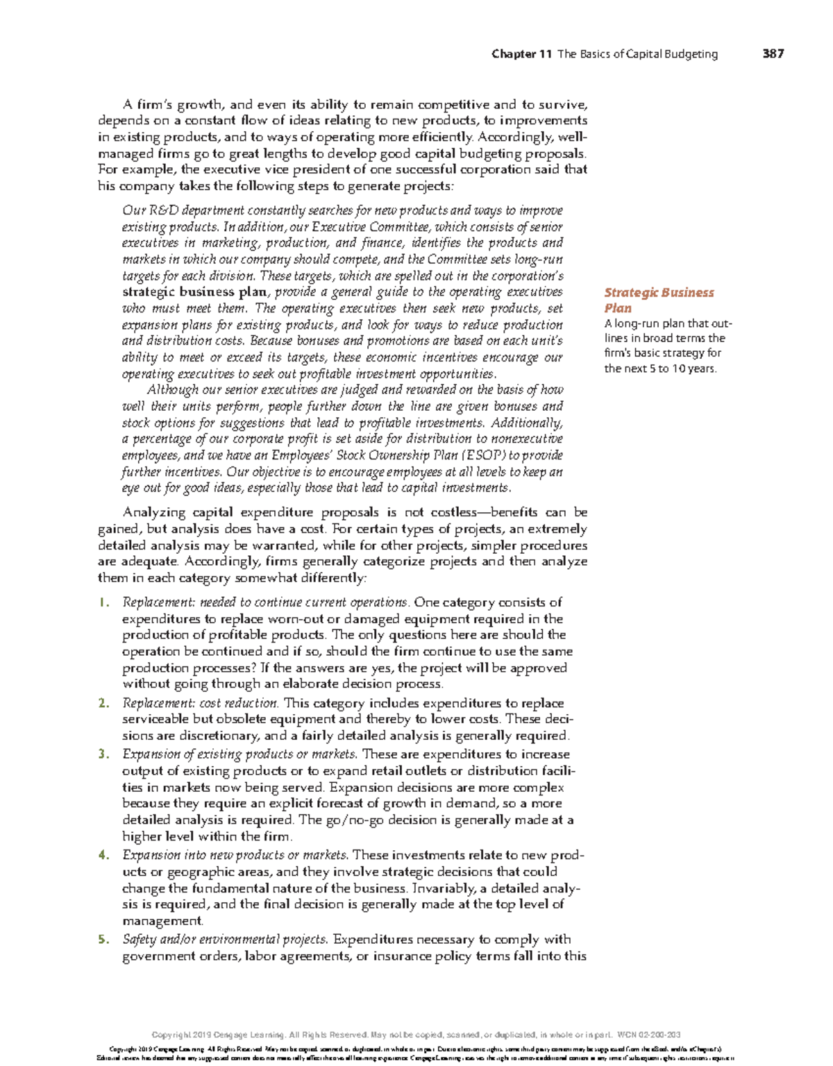 Fundamentals of financial management 143 - Chapter 11 The Basics of ...