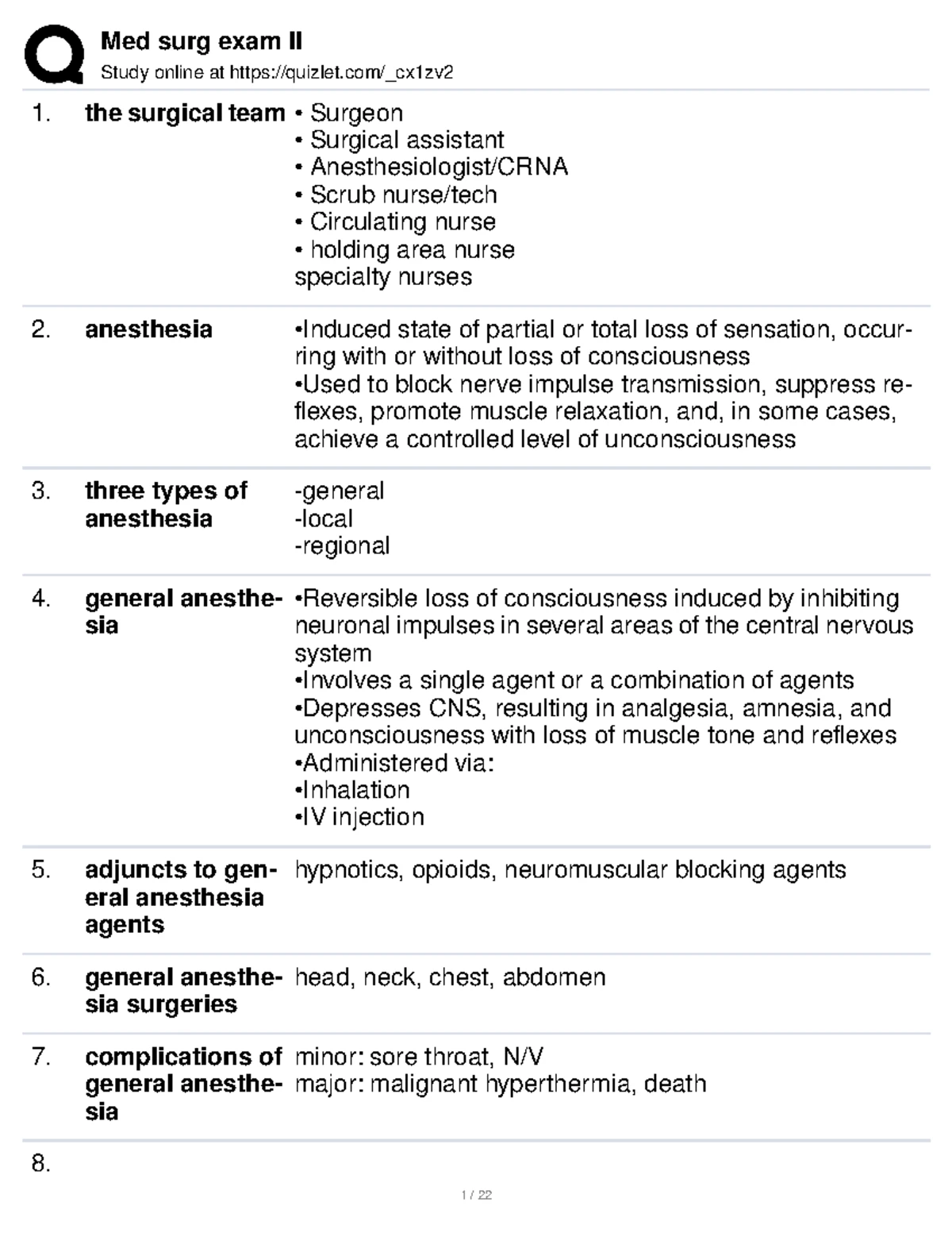 Med Surg Exam 1: Comprehensive Lecture Notes for Chapters 1-6 - Studocu