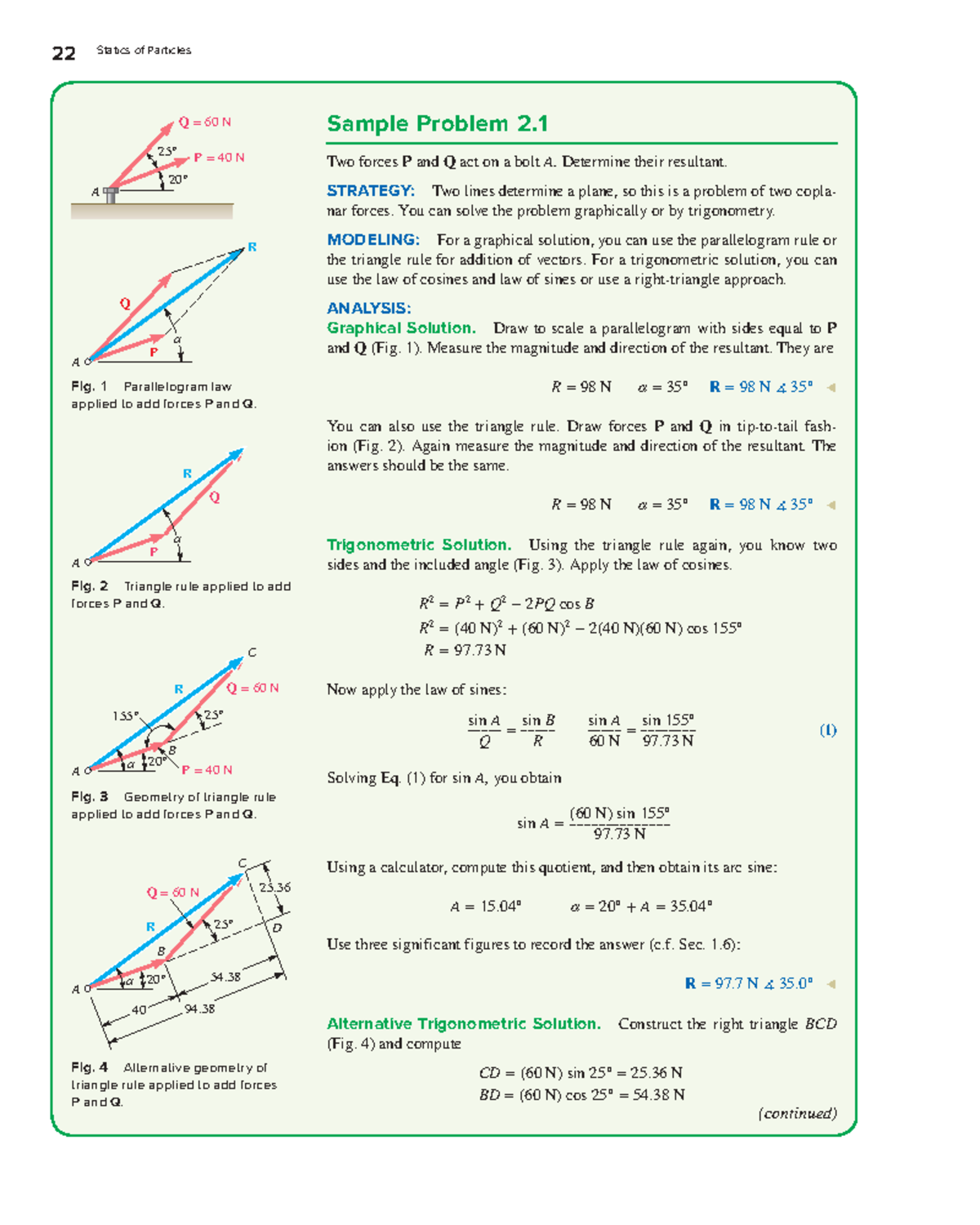 22 Statics of Particles Sample Problems and Solutions - Studocu