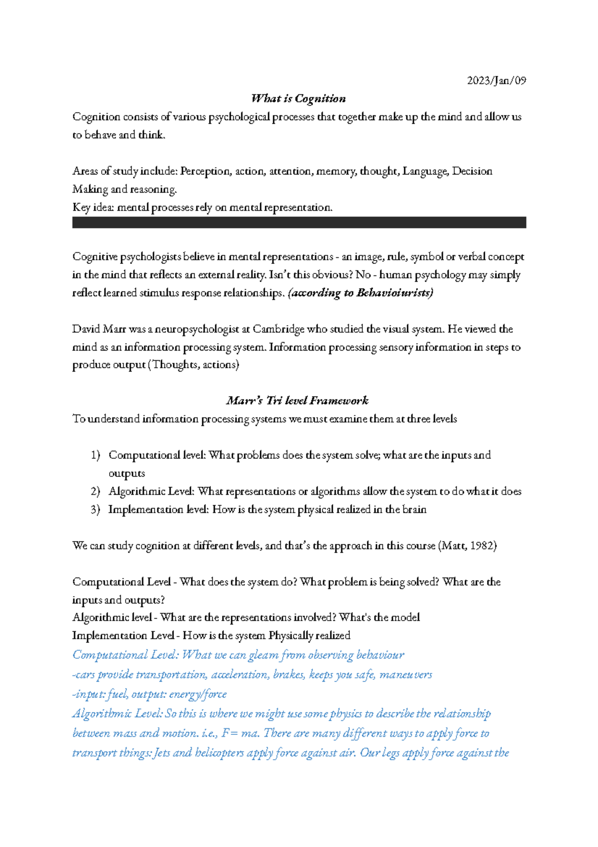 Cognition: Overview and Key Concepts in Cognitive Psychology (PSY101 ...