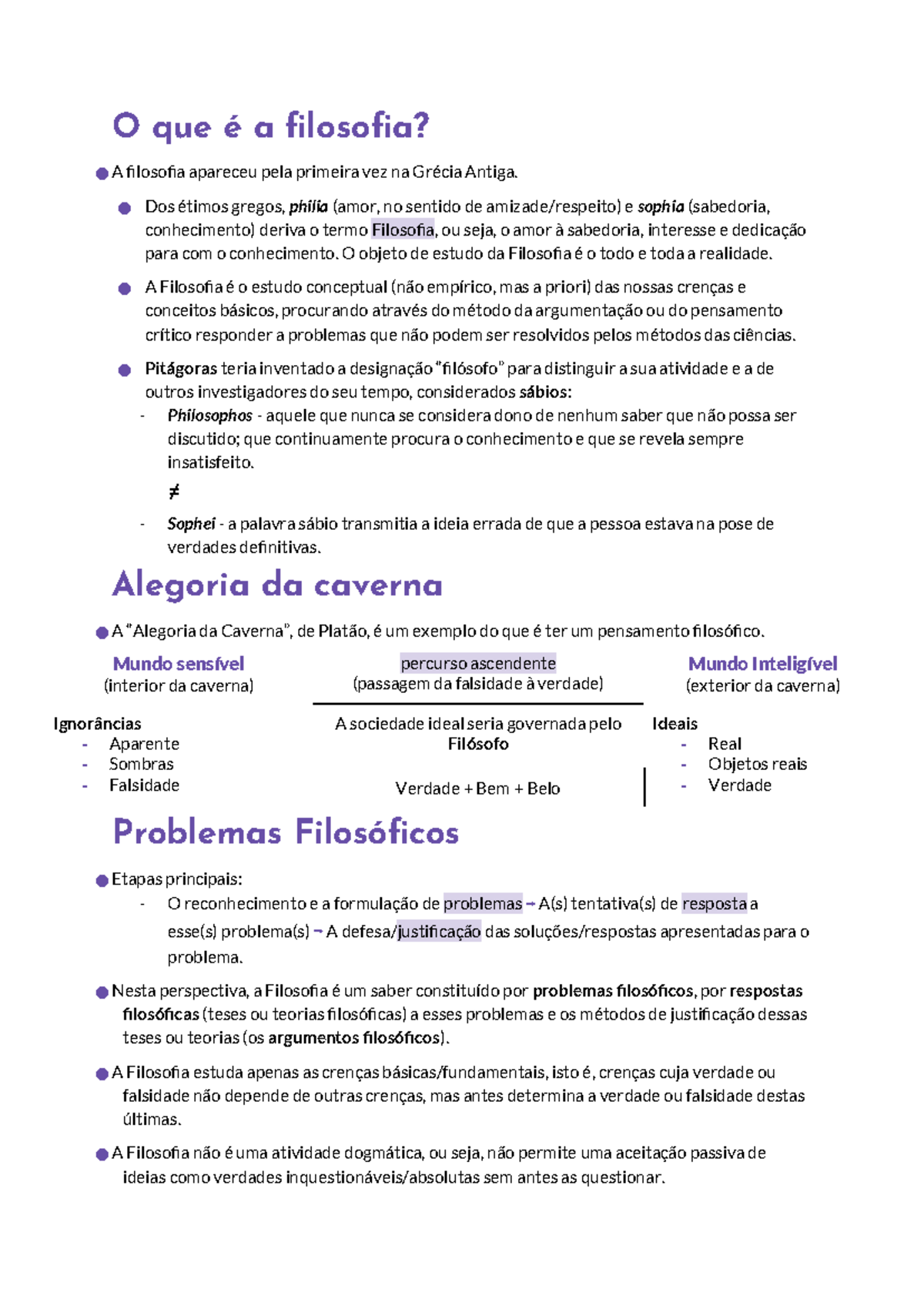 Filosofia: Introdução e Conceitos Fundamentais (10º/ 11º) - Document Preview